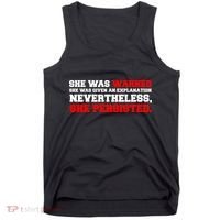 She Was Warned - Given an Explanation. Nevertheless, She Persisted. Tank Top thumb 0