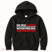 She Was Warned - Given an Explanation. Nevertheless, She Persisted. Kids Hoodie thumb 0