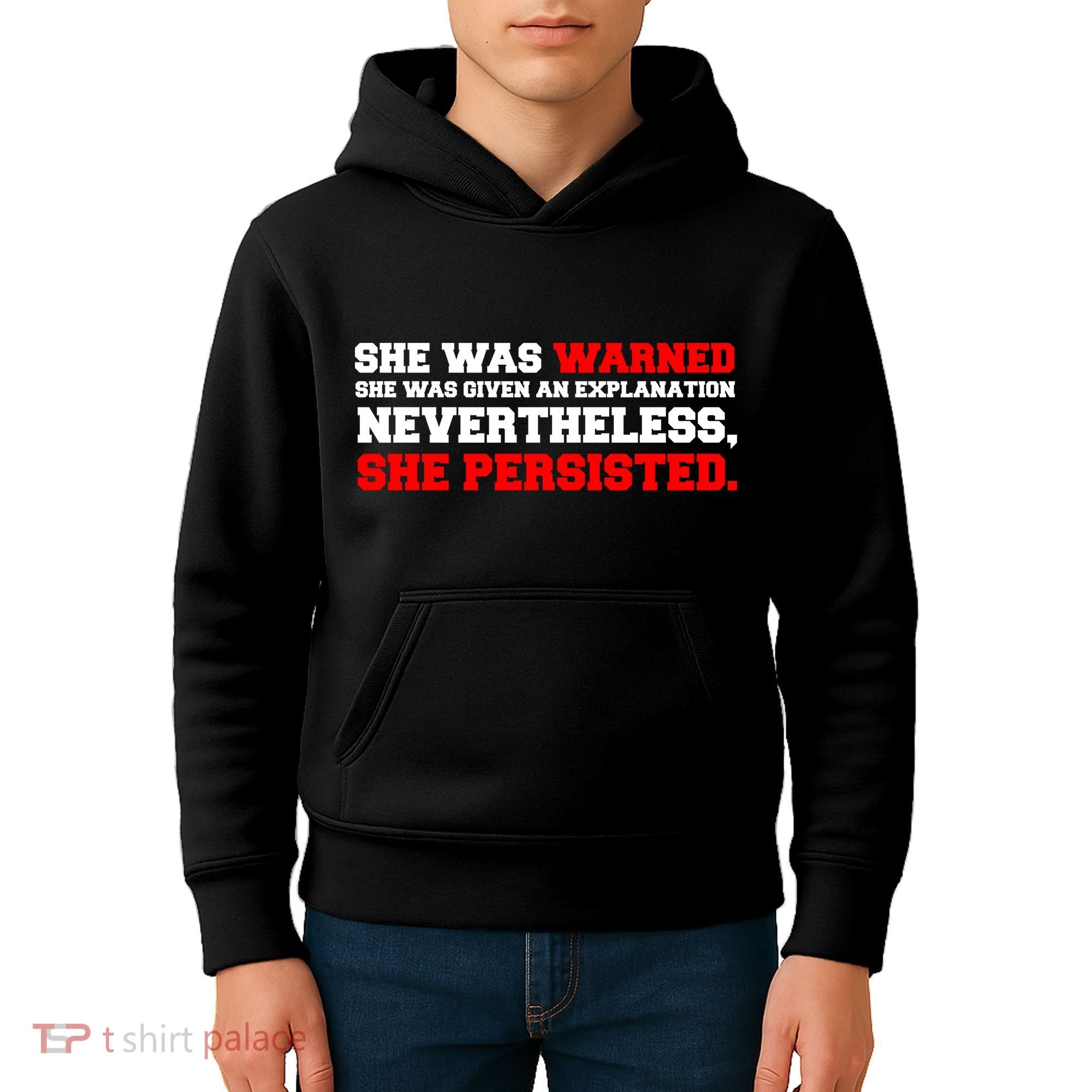 She Was Warned - Given an Explanation. Nevertheless, She Persisted. Kids Hoodie