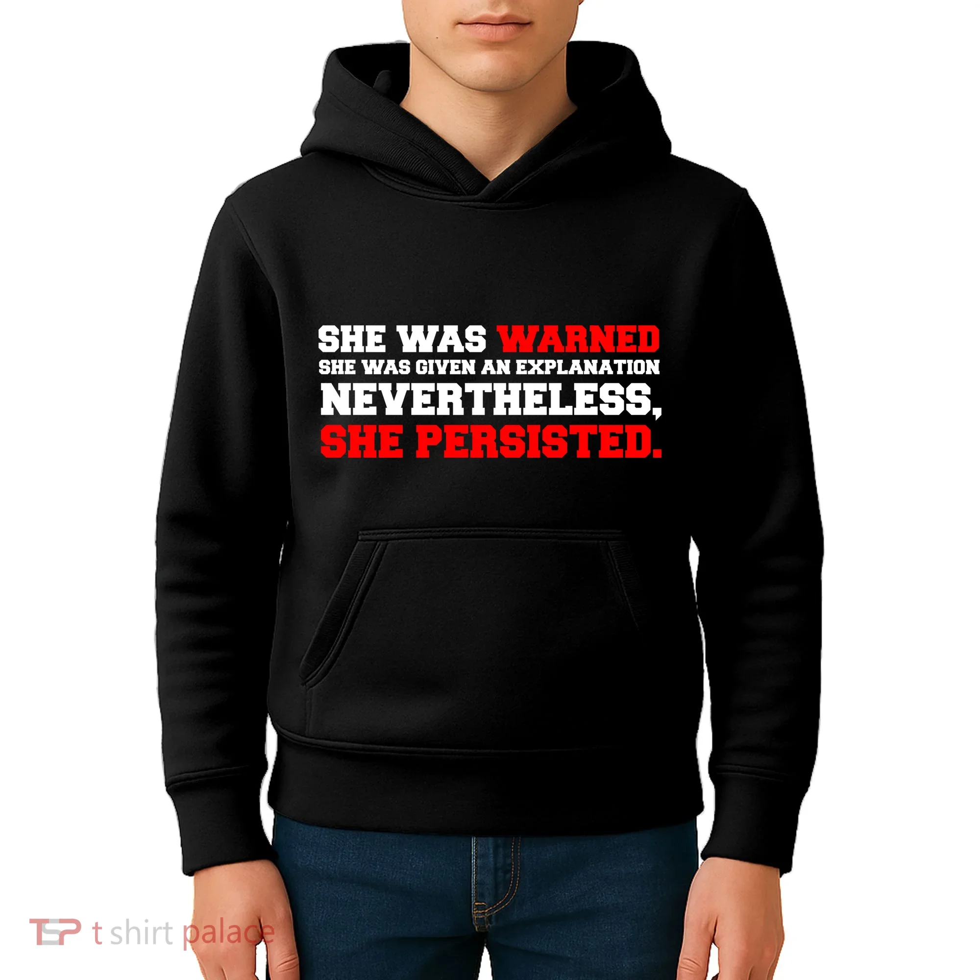 She Was Warned - Given an Explanation. Nevertheless, She Persisted. Kids Hoodie