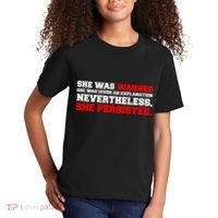 She Was Warned - Given an Explanation. Nevertheless, She Persisted. Kids T-Shirt thumb 2