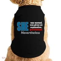 She Was Warned Given An Explanation Persisted Nevertheless Doggie Tank thumb 0