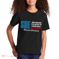 She Was Warned Given An Explanation Persisted Nevertheless Kids T-Shirt thumb 2
