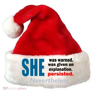She Was Warned Given An Explanation Persisted Nevertheless Santa Hat