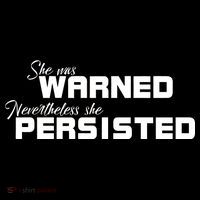 She Was Warned Nevertheless, She Persisted. Protest Doggie Tank thumb 4