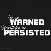She Was Warned Nevertheless, She Persisted. Protest Pajama Set thumb 2