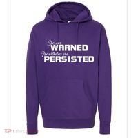 She Was Warned Nevertheless, She Persisted. Protest Hoodie thumb 0
