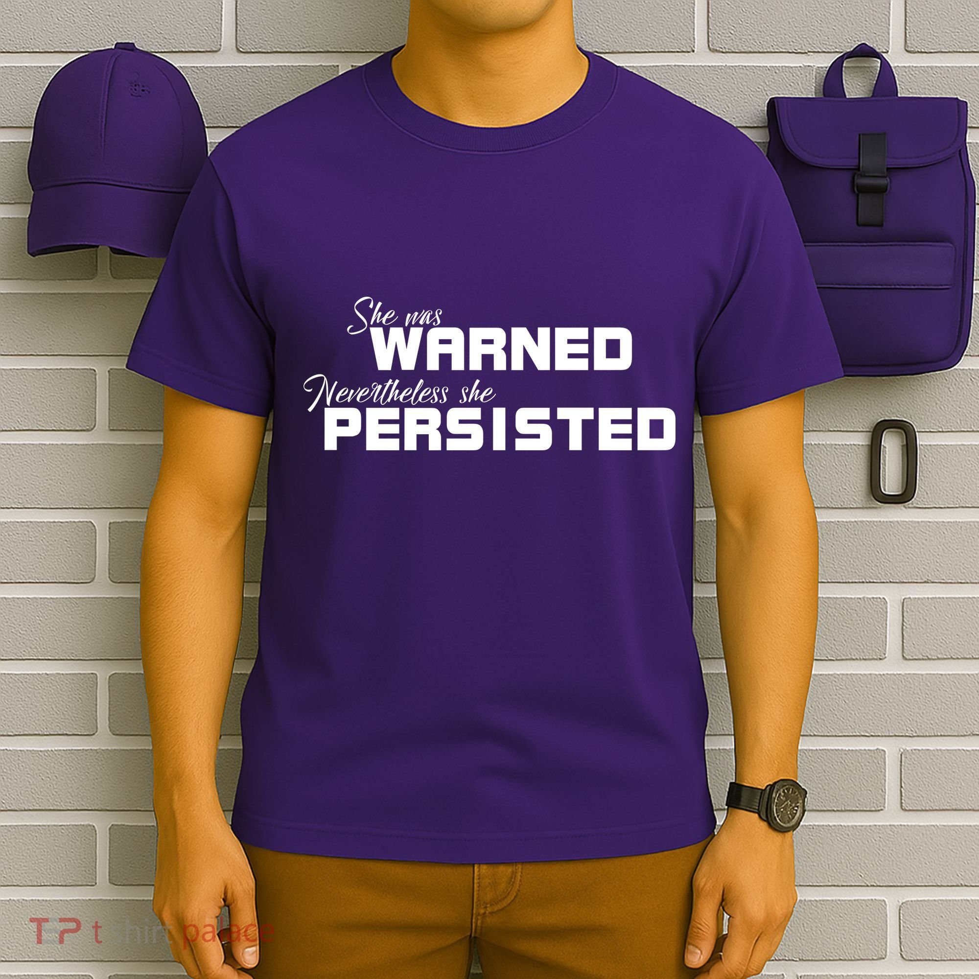 She Was Warned Nevertheless, She Persisted. Protest T-Shirt