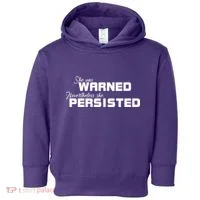 She Was Warned Nevertheless, She Persisted. Protest Toddler Hoodie thumb 0