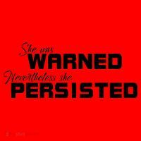 She Was Warned Nevertheless, She Persisted. Protest Santa Hat thumb 1