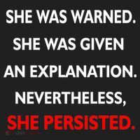 She Was Was Warned Nevertheless Persisted Women's Sweatshirt thumb 2