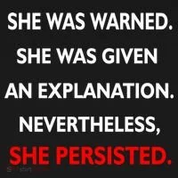 She Was Was Warned Nevertheless Persisted T-Shirt thumb 7