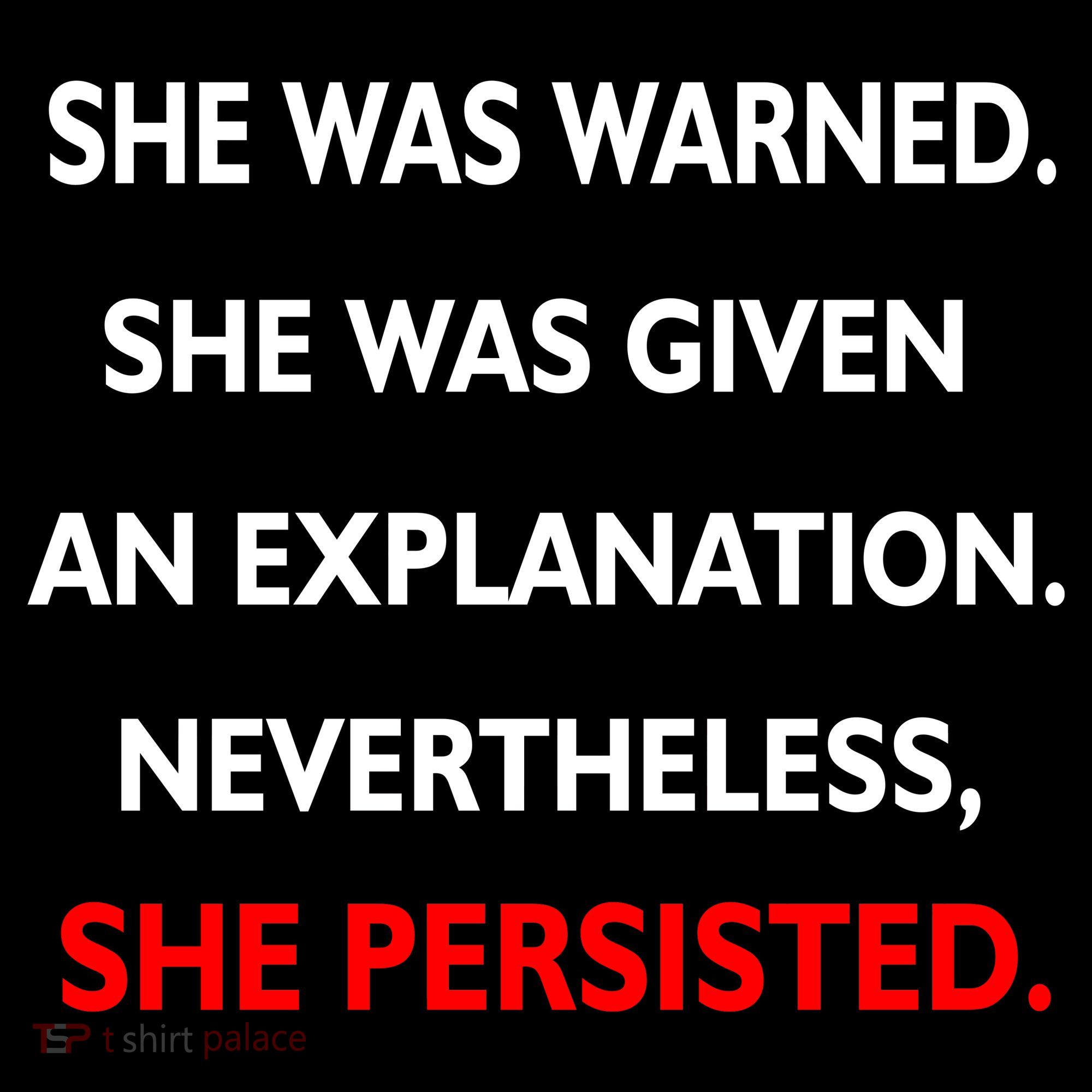 She Was Was Warned Nevertheless Persisted Backpack