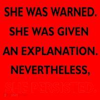 She Was Was Warned Nevertheless Persisted Santa Hat thumb 1