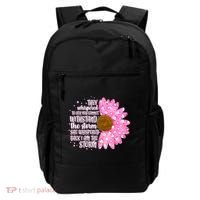 She Whispers Back I Am The Storm Pink Flower Backpack thumb 0
