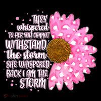 She Whispers Back I Am The Storm Pink Flower Coffee Mug thumb 5