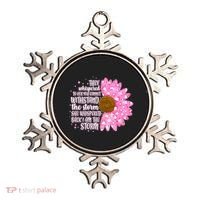 She Whispers Back I Am The Storm Pink Flower Ornament thumb 0