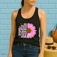 She Whispers Back I Am The Storm Pink Flower Women's Tank Top thumb 2