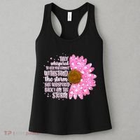 She Whispers Back I Am The Storm Pink Flower Women's Tank Top thumb 3