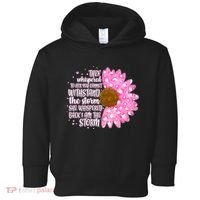She Whispers Back I Am The Storm Pink Flower Toddler Hoodie thumb 0