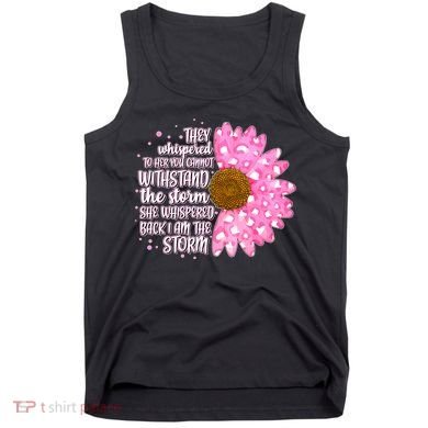 She Whispers Back I Am The Storm Pink Flower Tank Top