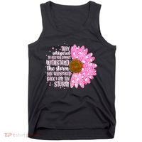She Whispers Back I Am The Storm Pink Flower Tank Top thumb 0