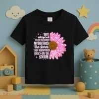 She Whispers Back I Am The Storm Pink Flower Toddler T-Shirt thumb 3