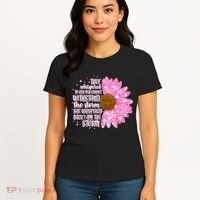 She Whispers Back I Am The Storm Pink Flower Women's T-Shirt thumb 4