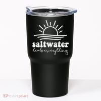 Saltwater Heals Everything Sunset Tumbler thumb 0