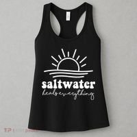 Saltwater Heals Everything Sunset Women's Tank Top thumb 3