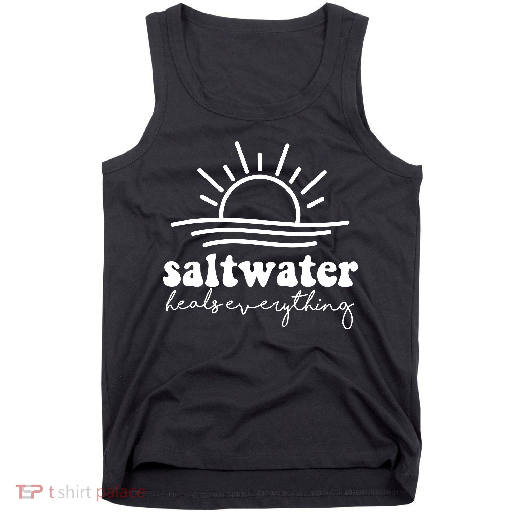 Saltwater Heals Everything Sunset Tank Top