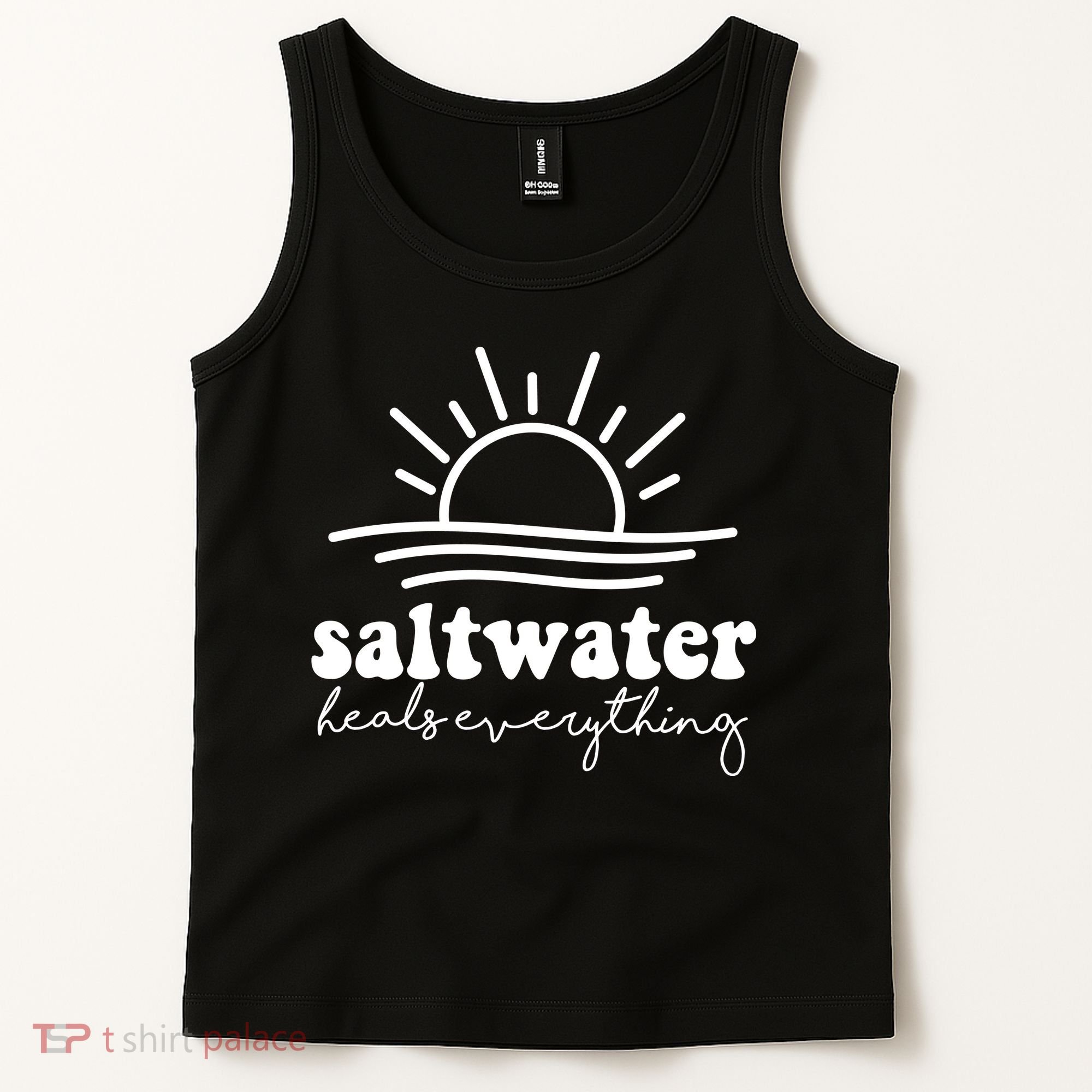 Saltwater Heals Everything Sunset Tank Top