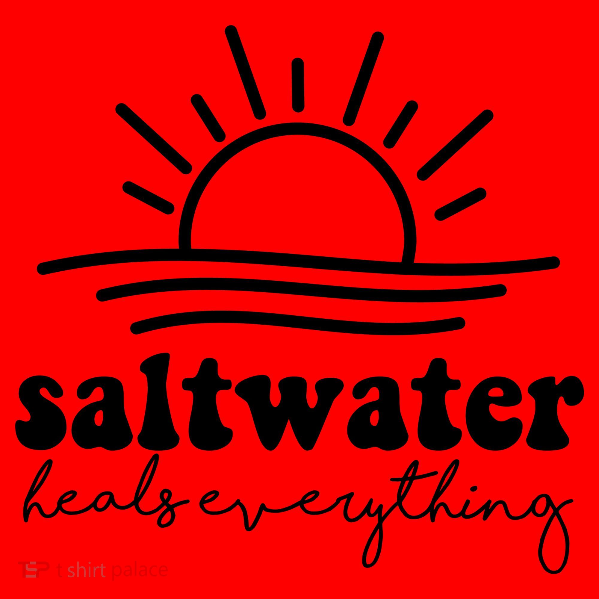 Saltwater Heals Everything Sunset Santa Hat