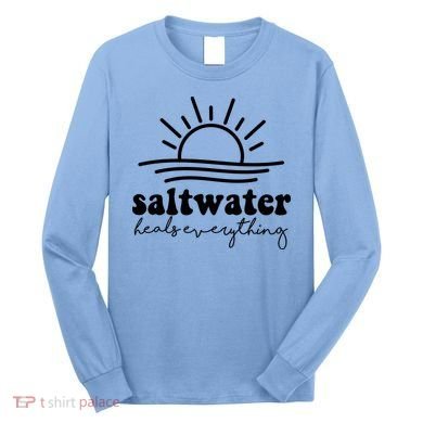 Saltwater Heals Everything Sunset Long Sleeve Shirt