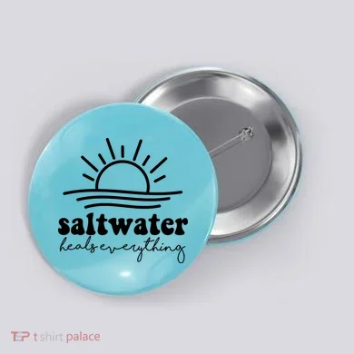 Saltwater Heals Everything Sunset Button