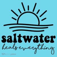 Saltwater Heals Everything Sunset Kids T-Shirt thumb 4