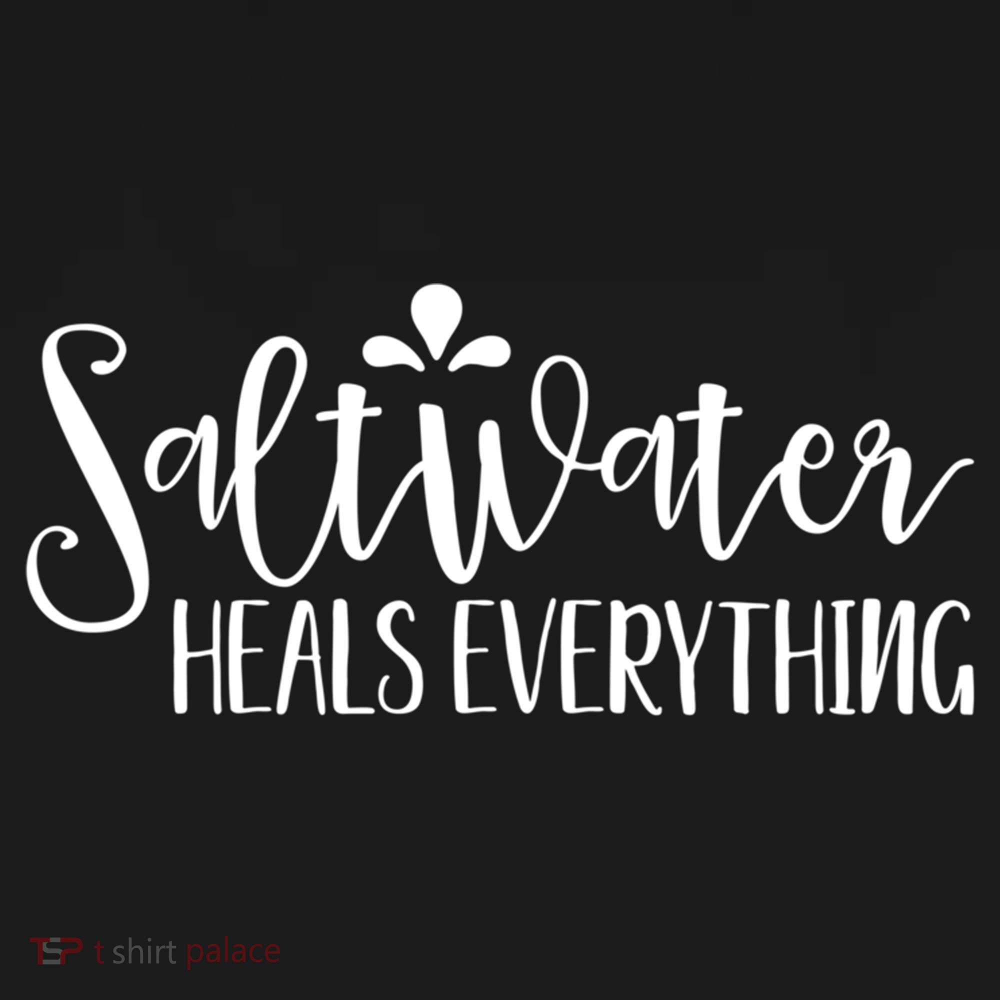 Saltwater Heals Everything Gift Doggie Tank