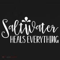 Saltwater Heals Everything Gift USA-Made Doggie Bandana thumb 2