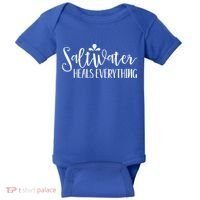Saltwater Heals Everything Gift Baby Bodysuit thumb 0