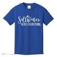 Saltwater Heals Everything Gift Kids T-Shirt thumb 0