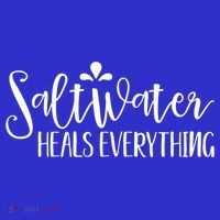 Saltwater Heals Everything Gift Kids T-Shirt thumb 4