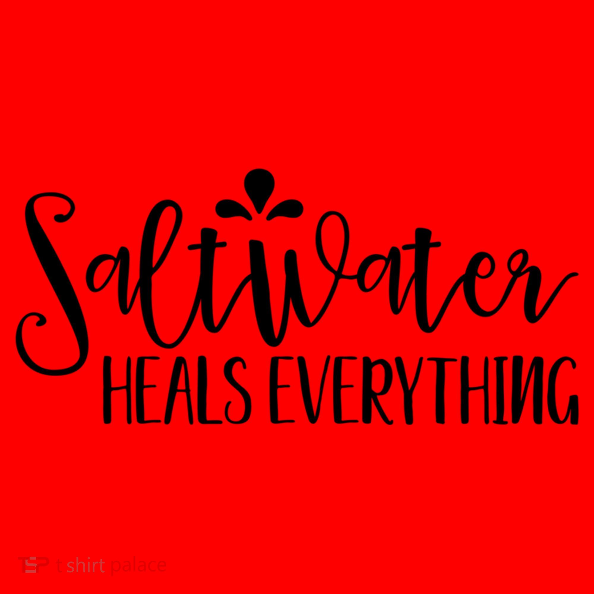 Saltwater Heals Everything Gift Santa Hat
