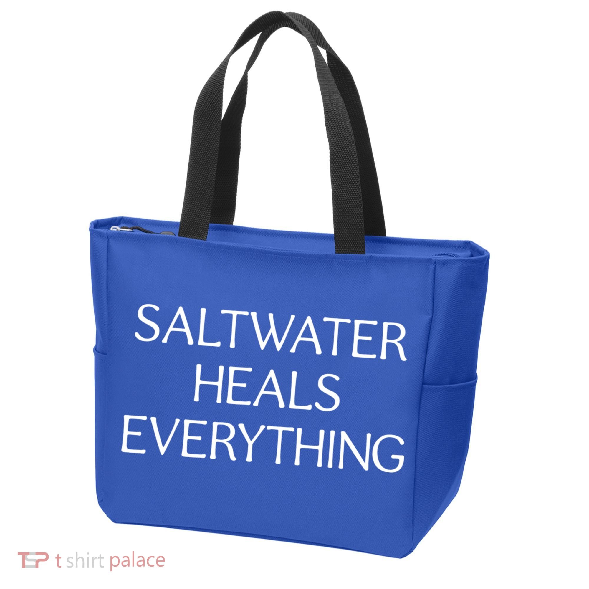 Saltwater Heals Everything Gift Cute Gift Tote Bag
