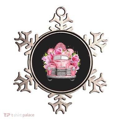 Spring Happy Easter Pink Vintage Truck Ornament
