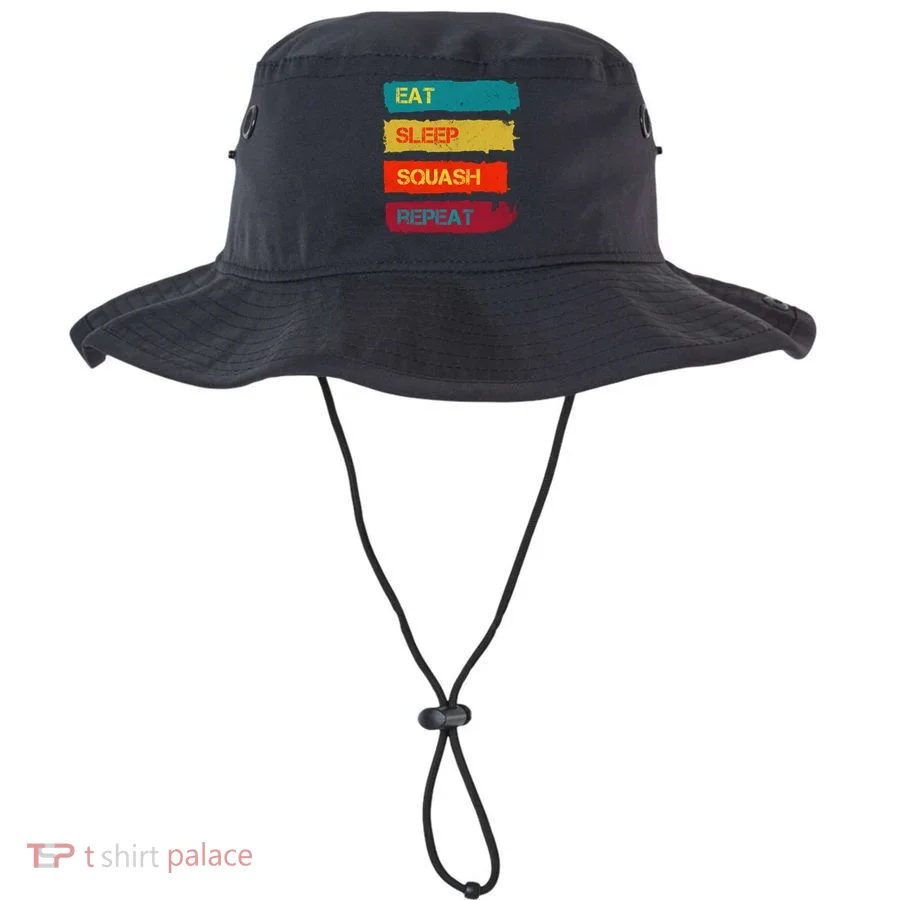 Squash Hobby Eat Sleep Squash Repeat Gift Bucket Hat
