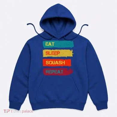 Squash Hobby Eat Sleep Squash Repeat Gift Hoodie