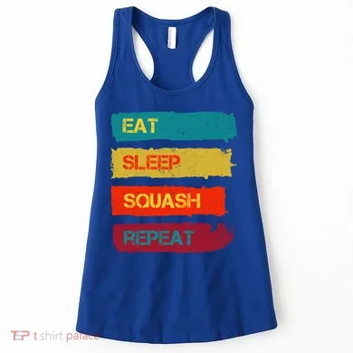 Squash Hobby Eat Sleep Squash Repeat Gift Women's Tank Top