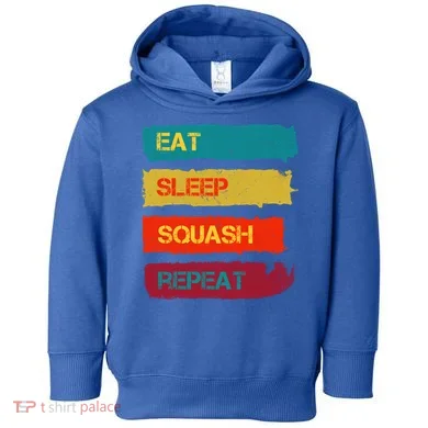 Squash Hobby Eat Sleep Squash Repeat Gift Toddler Hoodie