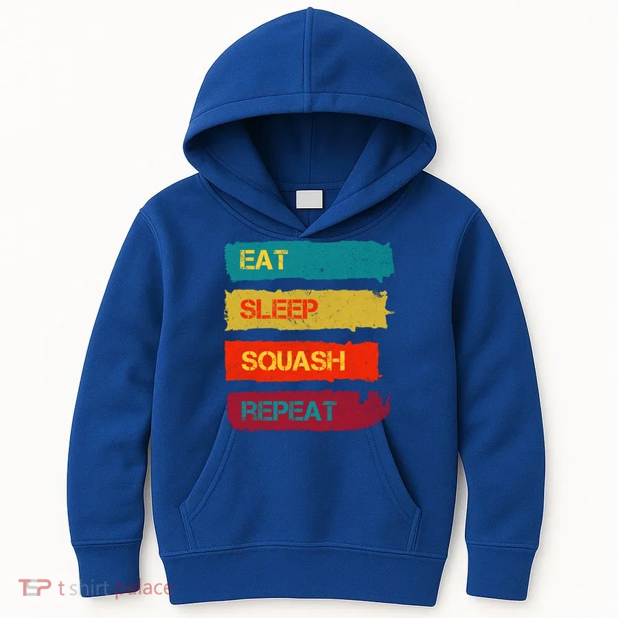 Squash Hobby Eat Sleep Squash Repeat Gift Kids Hoodie