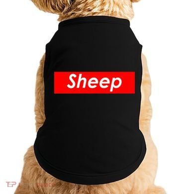 Sheep Red Box Logo Doggie Tank